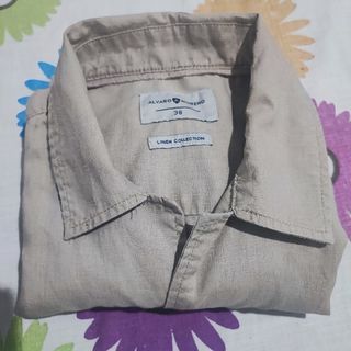 Camisa Lino Alvaro Moreno Talla M Beige