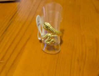 Anillo serpiente grandes, ajustable acero inoxidab