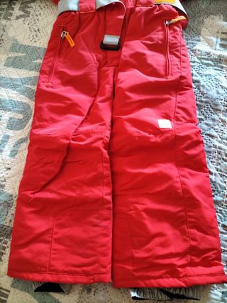 Mono de esquí infantil Quechua rojo