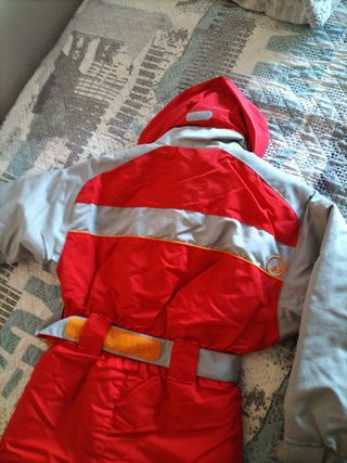 Mono de esquí infantil Quechua rojo