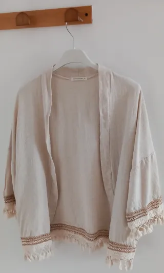 Sobrecamisa Lino Beige Talla Única
