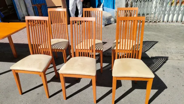 Lote Mesa Extensible Comedor y 6 Sillas 640513971