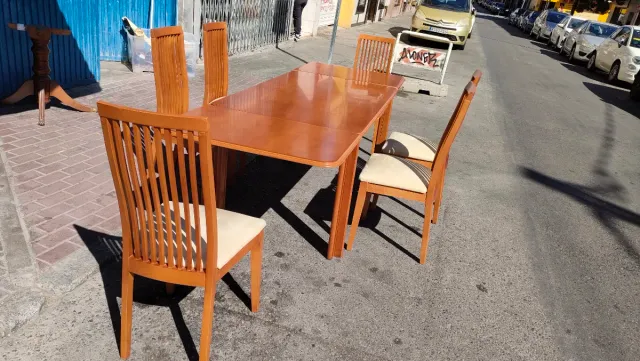 Lote Mesa Extensible Comedor y 6 Sillas 640513971
