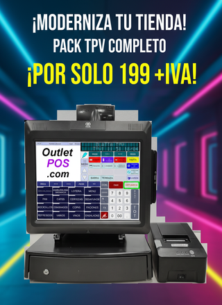 TPV Completo NCR con Impresora y Cajón