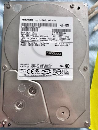 Disco Duro Hitachi 250GB y 500Gb HDD
