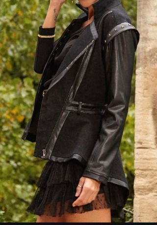 Chaqueta/Chaleco Negro capriche, camaleonica
