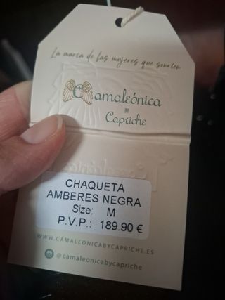 Chaqueta/Chaleco Negro capriche, camaleonica
