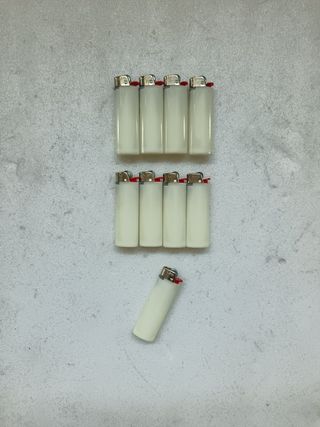 LOTTO DI 9 GRANDI ACCENDINI BIC VECCHI ANNI '80