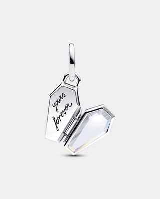 Pandora Charm Ataúd Esqueleto Plata y Turquesa