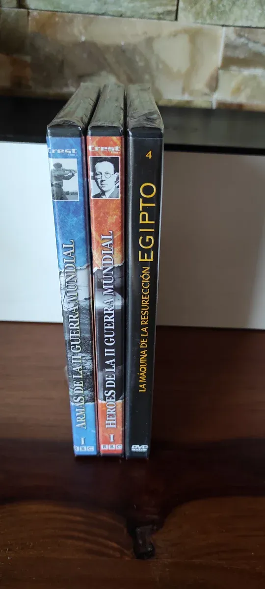 Lote 3 DVDs Documentales Guerra Mundial y Egipto