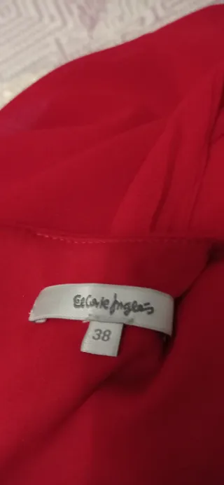 Vestido fiesta El Corte Inglés rojo