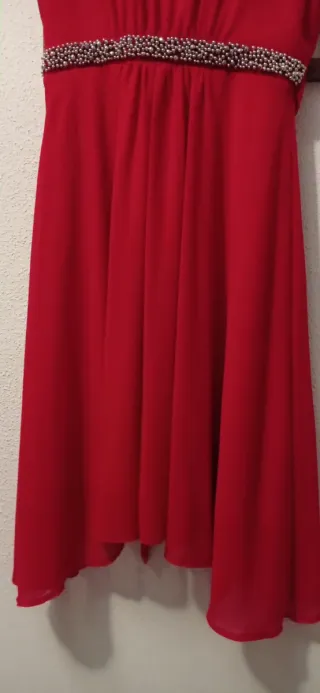 Vestido fiesta El Corte Inglés rojo