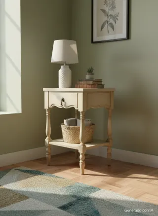Mesa Auxiliar Vintage Shabby Chic