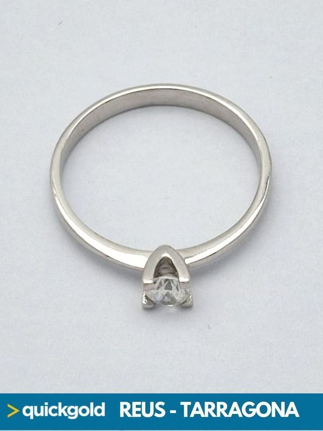   1.72GR ANILLO ORO BLANCO 18K 040-01-0118  T13
