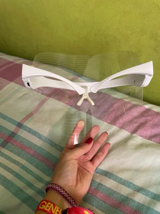 Mascarilla LED Primark Blanca y Dorada