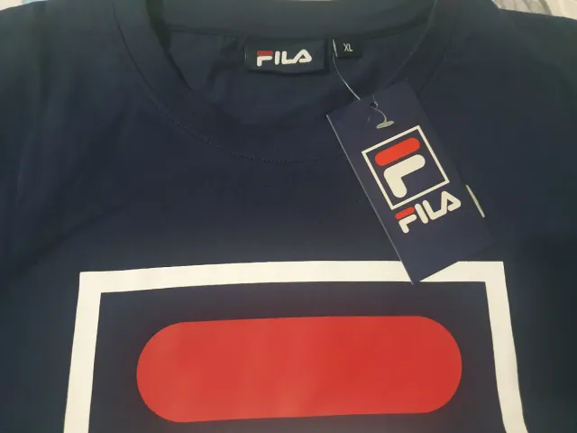 Camiseta Fila Logo Azul Talla XL