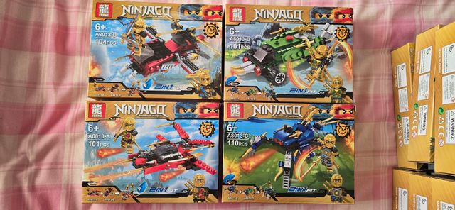 NINJAGO 4 SET 2 in 1, veicoli ninja