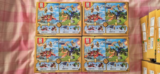 NINJAGO 4 SET 2 in 1, veicoli ninja
