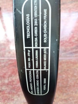 Raqueta Pádel Mística Carbon Attack