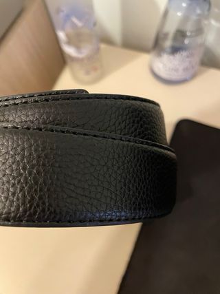 Cintura Gucci GG Nera Argento