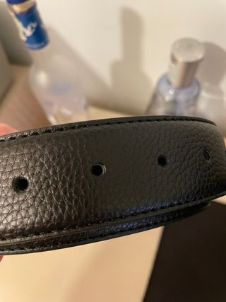Cintura Gucci GG Nera Argento