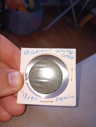 Moneda antigua coleccionistas10  céntimos 1879