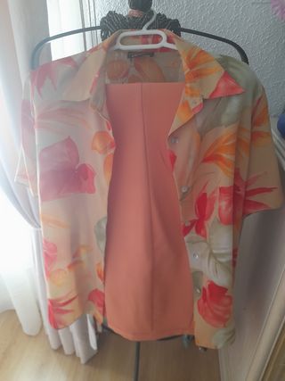 Traje de pantalón estampado floral