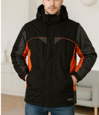 Anorak Negro y Naranja