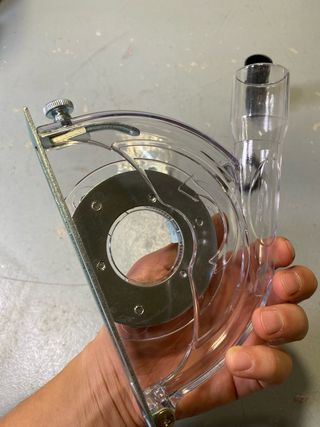 Capa de aspiración para amoladora