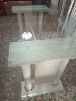 Conjunto de mesa de salón y 6 sillas