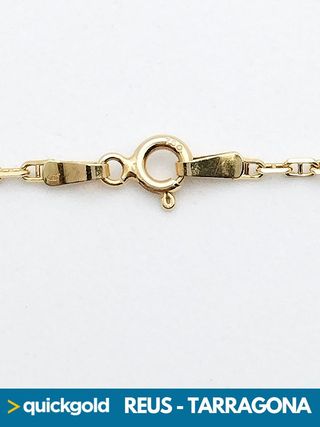 040-02-00390 CADENA ORO DE 18K FORZADA  50CM