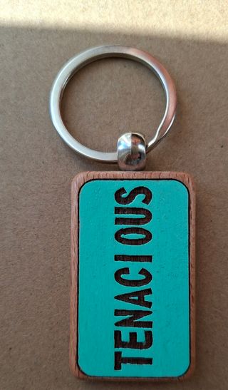 Portachiavi con rana muscolosa dipinta