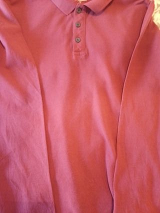 Polo Tom Tailor color vino talla L