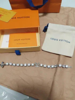 Pulsera Louis Vuitton Plata con Cristales
