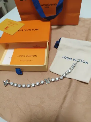 Pulsera Louis Vuitton Plata con Cristales