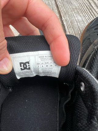Zapatillas DC Shoes Talla 39 Negras Marrones