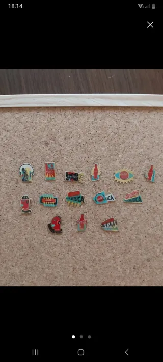 Lote de 14 pins Coca-Cola