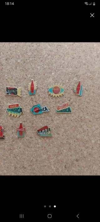 Lote de 14 pins Coca-Cola