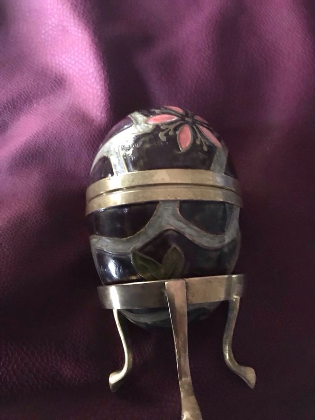 Objetos decorativos metal piedra