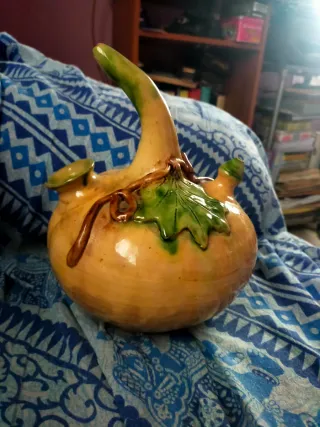 Botijo cerámica Valencia forma calabaza