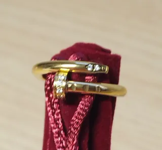 Anillo Cartier Oro Diamantes