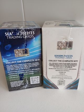 2 Cajas Topps Chrome fútbol femenino Value Boxs 
