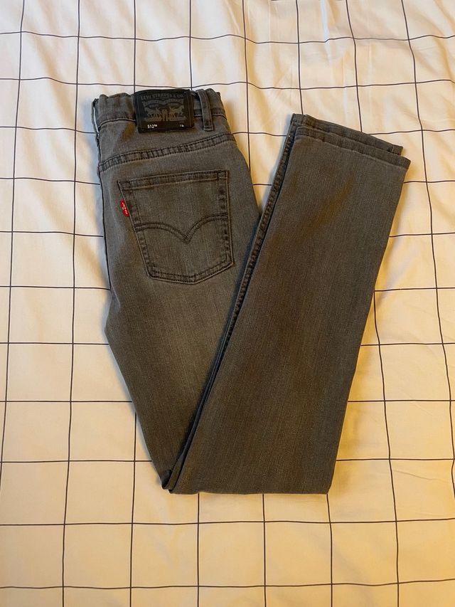 Pantalones Levis 512 Talla 14A Gris
