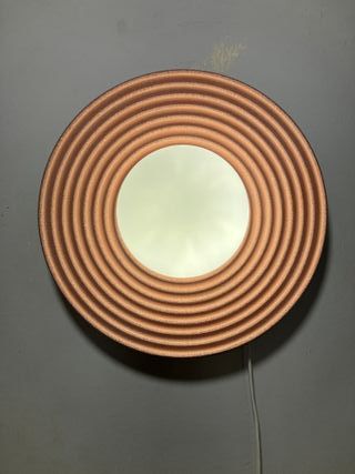 Lampada parete cemento/vetro