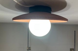 Lampada parete cemento/vetro