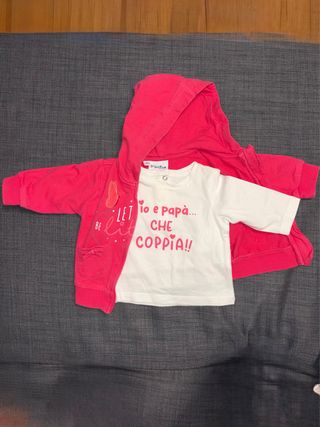Set maglietta e giacchetta bimba