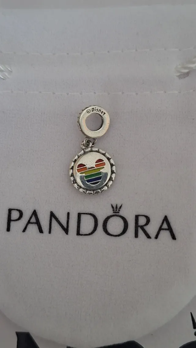 Colgante Pandora Disney Mickey Arcoíris