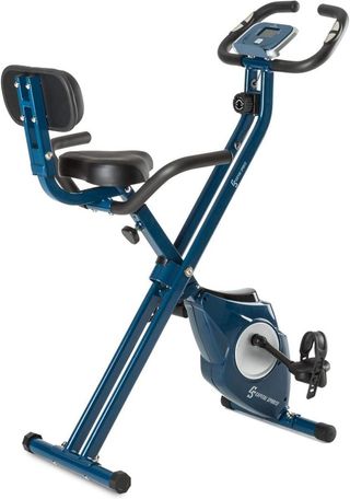 Bicicleta Estática Plegable Azul