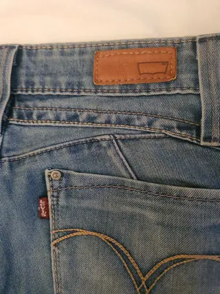 Pantalón Levis Mujer Skinny Tiro Bajo Azul