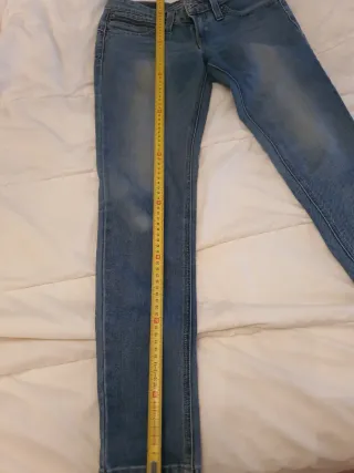 Pantalón Levis Mujer Skinny Tiro Bajo Azul